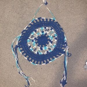 Crocheted bathing suit cover up